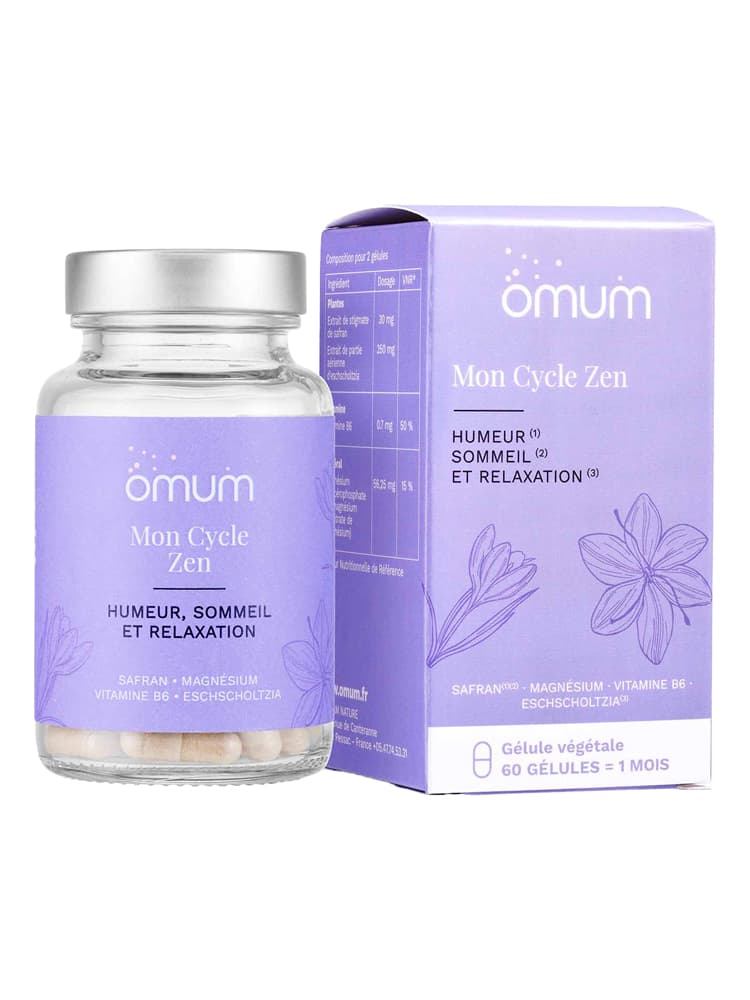 Omum Mon Cycle Zen : Humeur Sommeil Relaxation - 60 Gélules