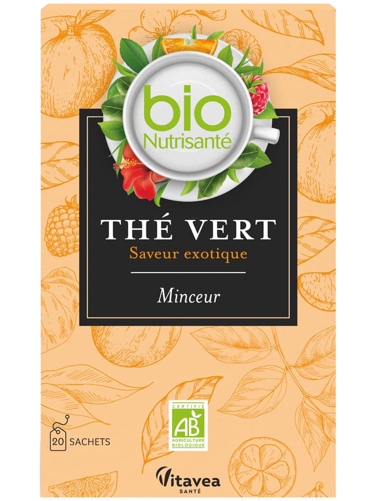 Vitavea Bionutrisanté - Thé Vert Saveur Exotique - 20 Sachets