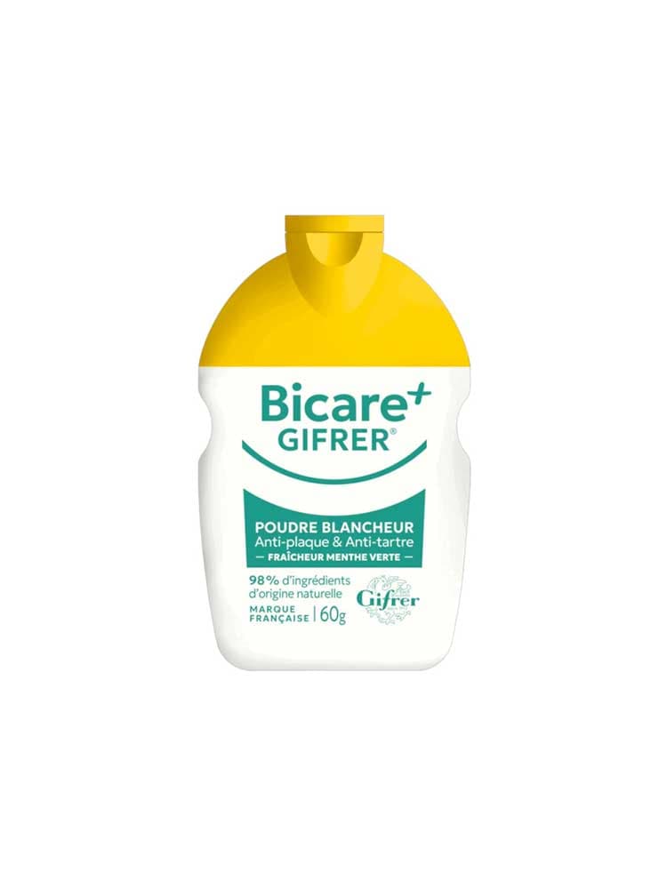 Gifrer Bicare+ Poudre Blancheur Fraîcheur Menthe Verte 60 g